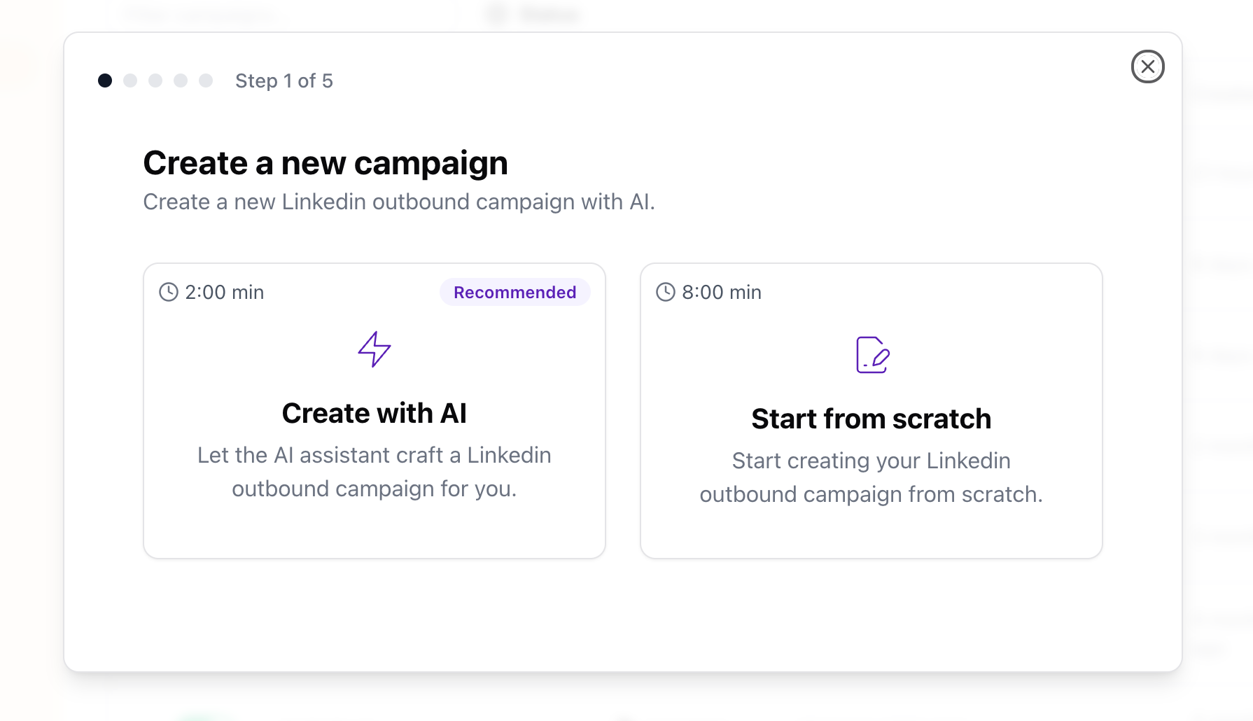 creating a LinkedIn automation campaign